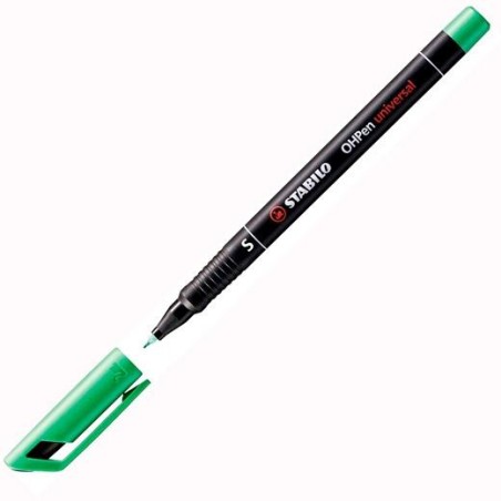 STABILO MARCADOR PERMANENTE OHPEN UNIVERSAL M PUNTA MEDIA 1.0MM VERDE