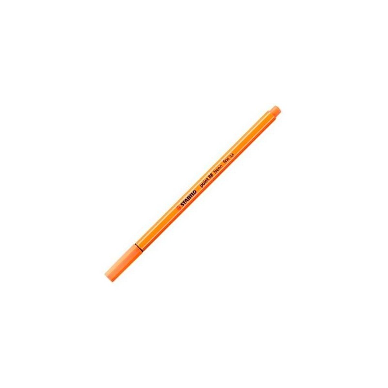 STABILO ROTULADOR POINT 88 NARANJA NEÓN CAJA 10 UD