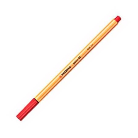 STABILO ROTULADOR POINT 88 ROJO CAJA 10 UD