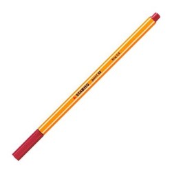 STABILO ROTULADOR POINT 88 ROJO OSCURO CAJA 10 UD