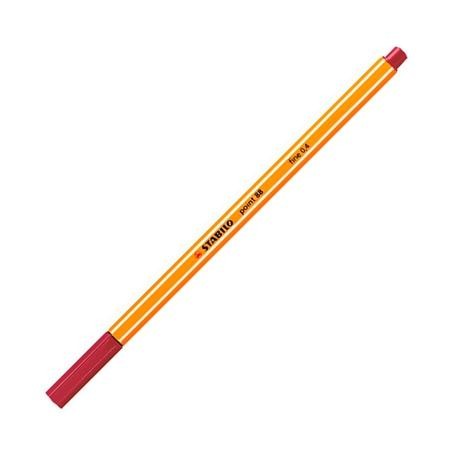 STABILO ROTULADOR POINT 88 ROJO OSCURO CAJA 10 UD