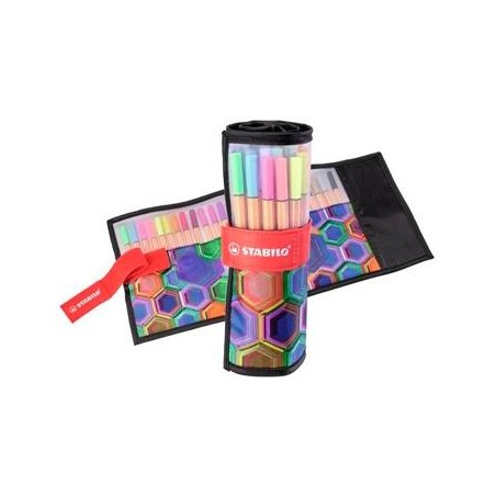 STABILO ROTULADORES POINT 88 ARTY LINE C/SURTIDOS ESTUCHE ROLLERSET 25 UD