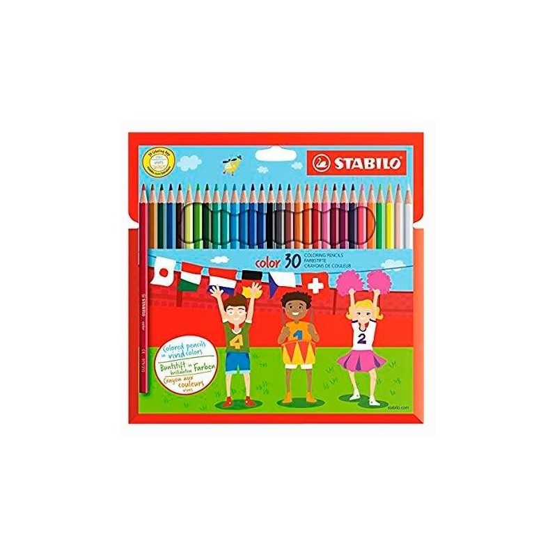 STABILO LÁPICES DE COLORES "COLOR" C/SURTIDOS ESTUCHE 30 UD
