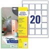 AVERY ETIQUETAS ADHESIVAS PARA CÓDIGOS QR 45X45MM INKJET/LÁSER 20 X 25H BLANCO