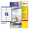 AVERY ETIQUETAS ADHESIVAS PARA ENVÍOS 99,1X33,9MM INKJET/LÁSER 16 X 15H 100% RECICLADO BLANCO