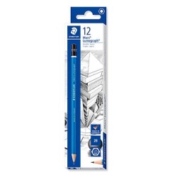 STAEDTLER LÁPIZ DE GRAFITO LUMOGRAPH 100-2B CAJA 12 UD