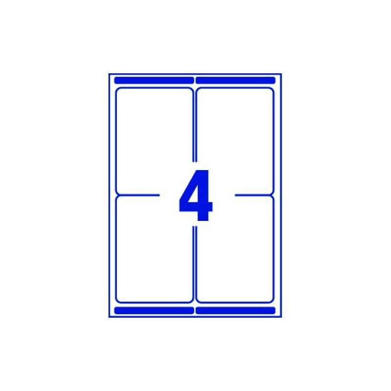 AVERY ETIQUETAS ADHESIVAS 99,1X139MM INKJET/LÁSER PARA ENVÍOS 4 X 100H BLANCO