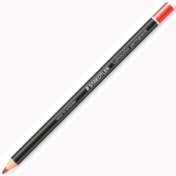 STAEDTLER MARCADOR PERMANENTE EN SECO LUMOCOLOR GLASOCHROM ROJO