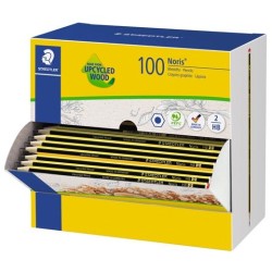 STAEDTLER LÁPIZ DE GRAFITO NORIS 120-2 HB CAJA DISPENSADOR 100 UD