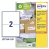 AVERY ETIQUETAS ADHESIVAS PARA ENVÍOS 199,6X143,5MM INKJET/LÁSER 2 X 100H 100% RECICLADO BLANCO