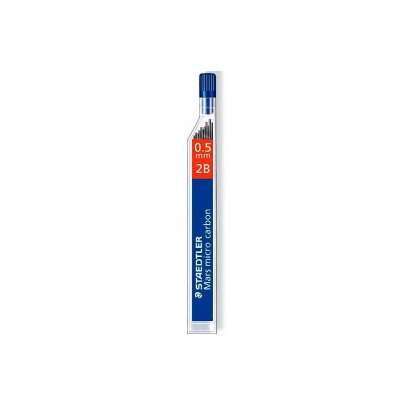 STAEDTLER MINAS MARS MICRO CARBON 250 0,5MM 2B ESTUCHE 12U