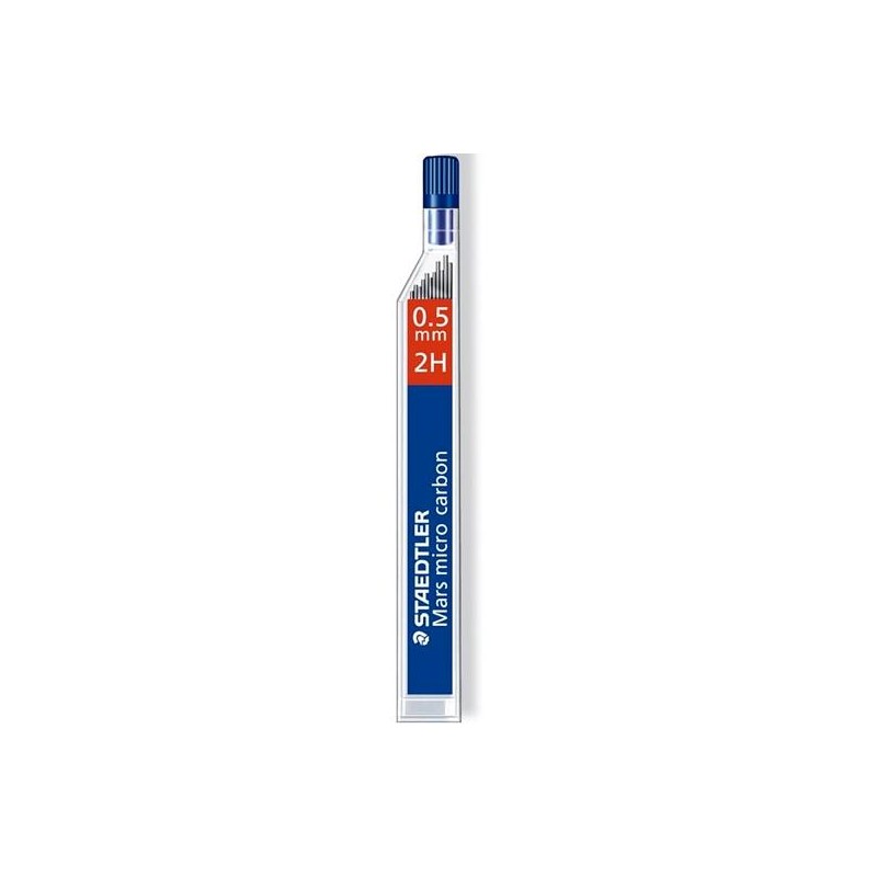 STAEDTLER MINAS MARS MICRO CARBON 250 0.5MM 2H ESTUCHE 12U