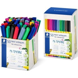 STAEDTLER ROTULADORES NORIS WRITING PEN 307 PUNTA FINA C/SURTIDOS CAJA EXPOSITORA 50 UD