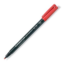 STAEDTLER ROTULADOR PERMANENTE LUMOCOLOR 317-2 M ROJO