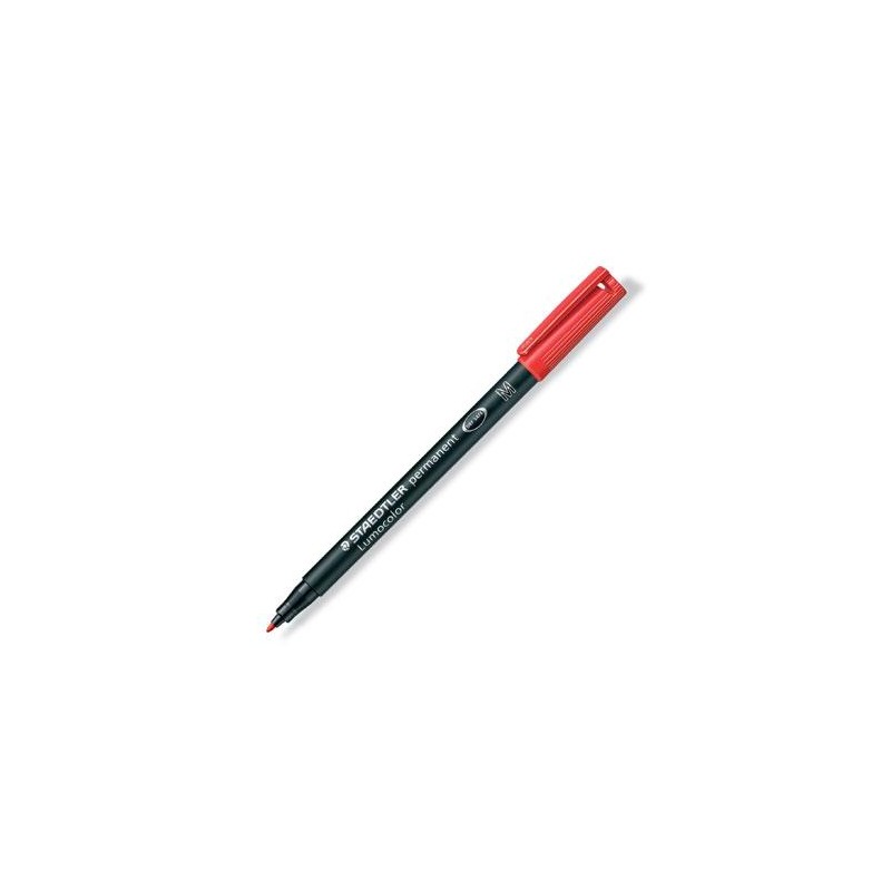 STAEDTLER ROTULADOR PERMANENTE LUMOCOLOR 317-2 M ROJO