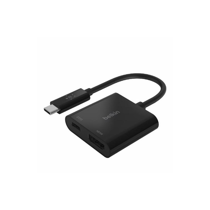 BELKIN CABLE ADAPTADOR USB-C A HDMI + CARGA 60W NEGRO