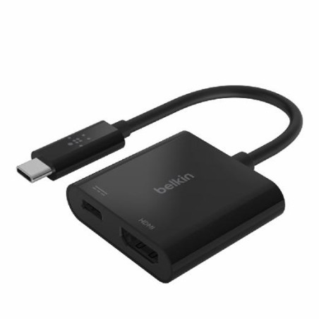 BELKIN CABLE ADAPTADOR USB-C A HDMI + CARGA 60W NEGRO