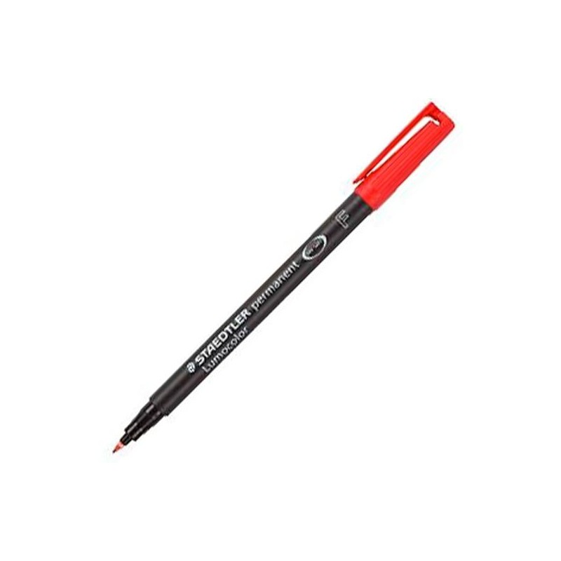 STAEDTLER ROTULADOR PERMANENTE LUMOCOLOR 318-2 F ROJO