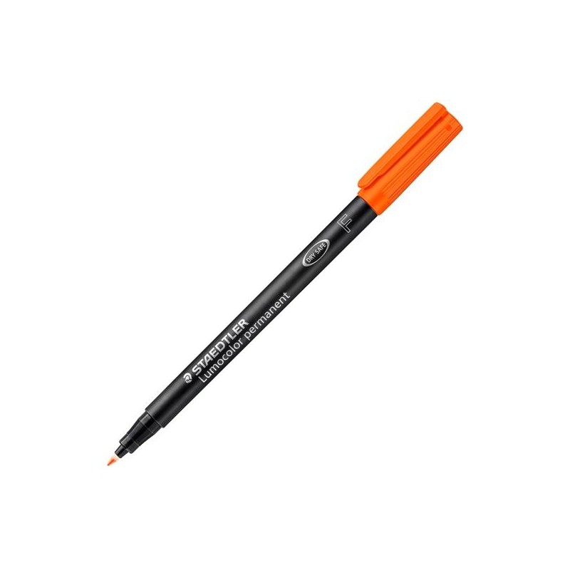 STAEDTLER ROTULADOR PERMANENTE LUMOCOLOR 318 F NARANJA