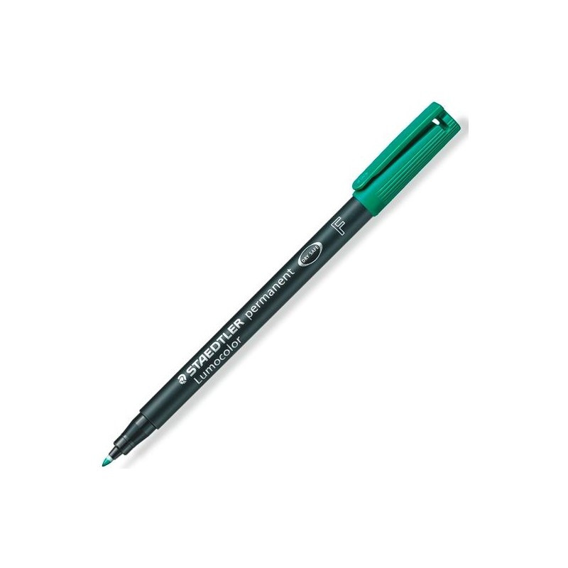 STAEDTLER ROTULADOR PERMANENTE LUMOCOLOR 318 F VERDE