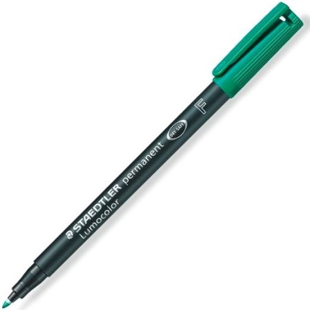 STAEDTLER ROTULADOR PERMANENTE LUMOCOLOR 318 F VERDE