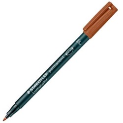 STAEDTLER ROTULADOR PERMANENTE LUMOCOLOR 318 F MARRÓN