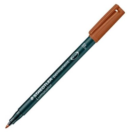 STAEDTLER ROTULADOR PERMANENTE LUMOCOLOR 318 F MARRÓN