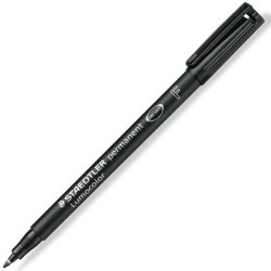 STAEDTLER ROTULADOR PERMANENTE LUMOCOLOR 318-9 F NEGRO