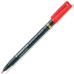 STAEDTLER ROTULADOR ESPECIAL PERMANENTE LUMOCOLOR F ROJO