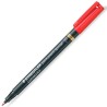 STAEDTLER ROTULADOR ESPECIAL PERMANENTE LUMOCOLOR F ROJO