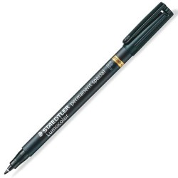 STAEDTLER ROTULADOR ESPECIAL PERMANENTE LUMOCOLOR F NEGRO