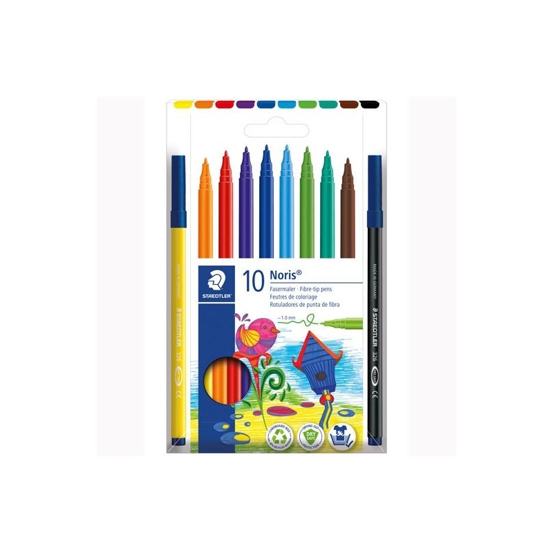 STAEDTLER ROTULADORES NORIS 326 C/SURTIDOS ESTUCHE 10 UD
