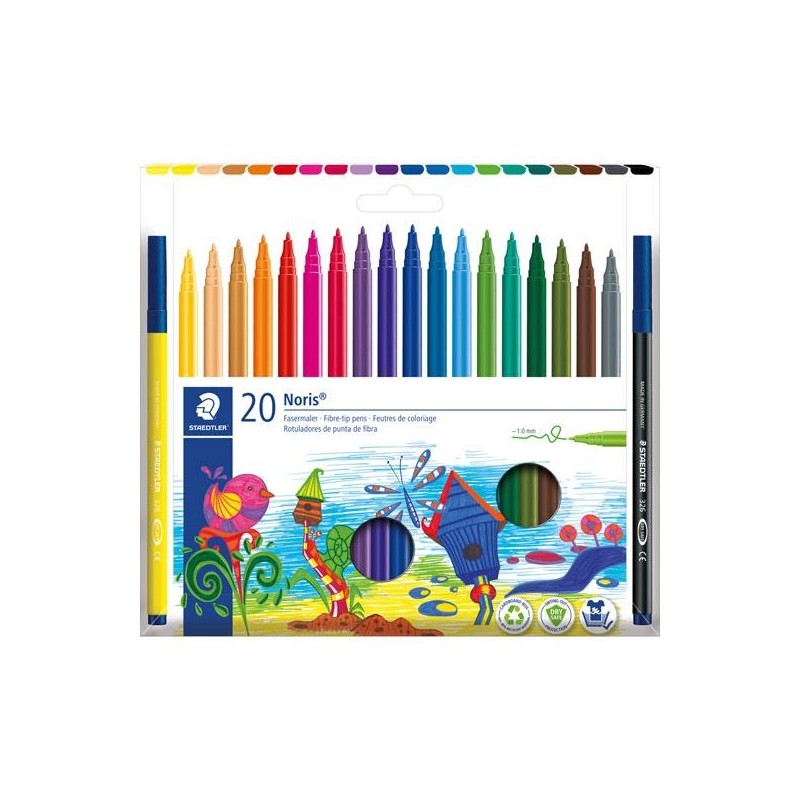 STAEDTLER ROTULADORES NORIS 326 C/SURTIDOS ESTUCHE 20 UD