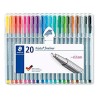 STAEDTLER ESTUCHE 20 ROTULADORES TRIPLUS FINELINER 334 COLORES SURTIDOS