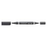 STAEDTLER MARCADOR PERMANENTE DÚO LUMOCOLOR 348 B DOBLE PUNTA FINA/BISELADA NEGRO