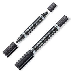 STAEDTLER MARCADOR PERMANENTE LUMOCOLOR 348-9 NEGRO