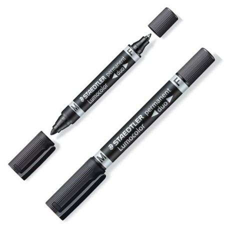 STAEDTLER MARCADOR PERMANENTE LUMOCOLOR 348-9 NEGRO