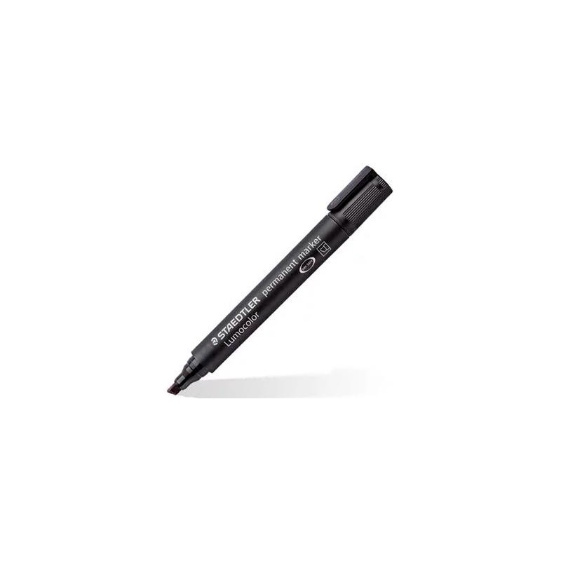 STAEDTLER ROTULADOR PERMANENTE LUMOCOLOR 350 PUNTA BISELADA NEGRO