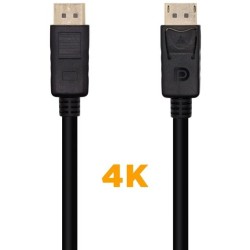 AISENS CABLE DISPLAYPORT V1.2 4K@60HZ DP/M - DP/M NEGRO 2,0M