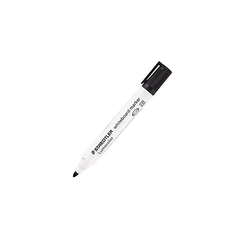 STAEDTLER ROTULADOR PIZARRA-BLANCA LUMOCOLOR 351-9 PUNTA REDONDA NEGRO