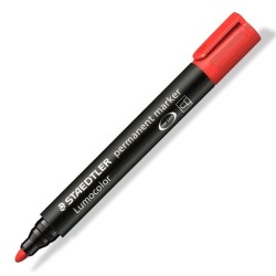 STAEDTLER MARCADOR PERMANENTE LUMOCOLOR 352-2 ROJO