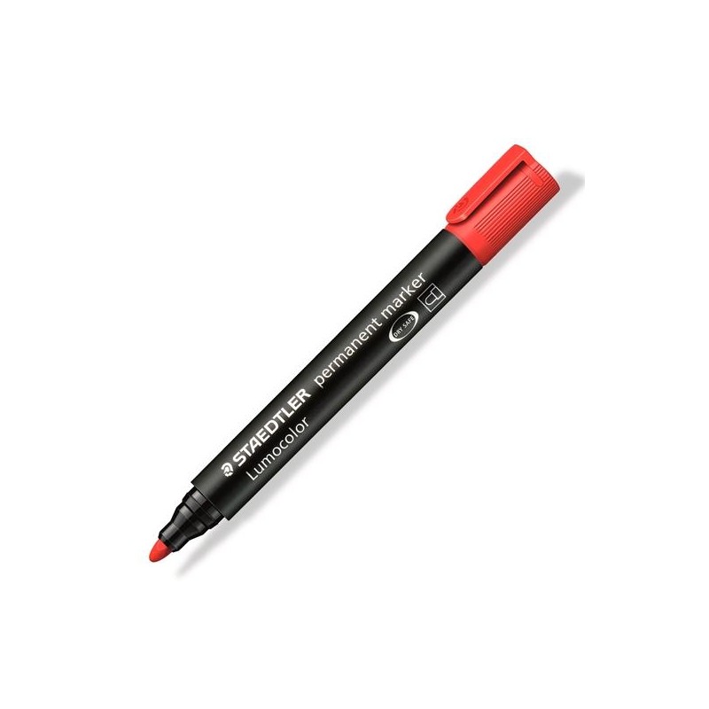 STAEDTLER MARCADOR PERMANENTE LUMOCOLOR 352-2 ROJO