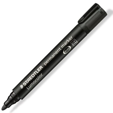STAEDTLER MARCADOR PERMANENTE LUMOCOLOR 352-9 NEGRO