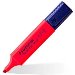 STAEDTLER MARCADOR FLUORESCENTE TEXTSURFER CLASSIC ROJO INTENSO
