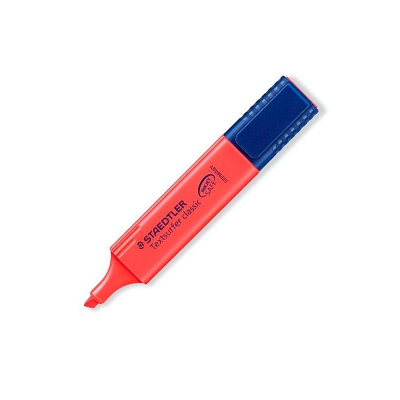 STAEDTLER MARCADOR FLUORESCENTE TEXTSURFER CLASSIC ROJO