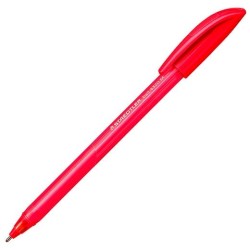 STAEDTLER BOLÍGRAFO BALL 4320 M 1,0MM TRIANGULAR ROJO CAJA 10 UD