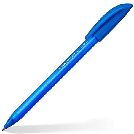 STAEDTLER BOLÍGRAFO BALL 4320 M 1,0MM TRIANGULAR AZUL CAJA 10 UD