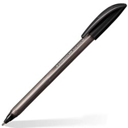 STAEDTLER BOLÍGRAFO BALL 4320 M 1,0MM TRIANGULAR NEGRO CAJA 10 UD