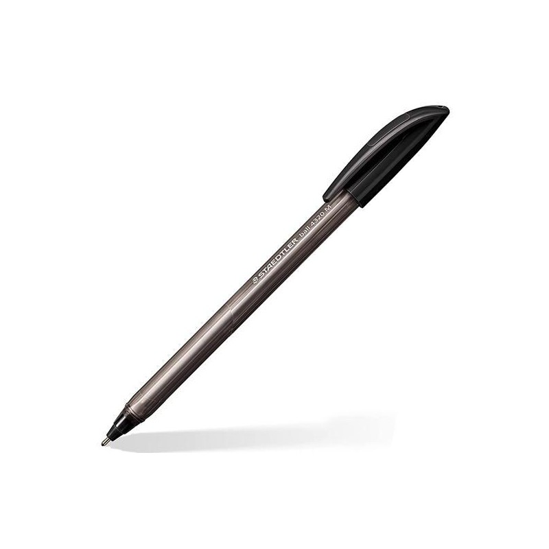 STAEDTLER BOLÍGRAFO BALL 4320 M 1,0MM TRIANGULAR NEGRO CAJA 10 UD