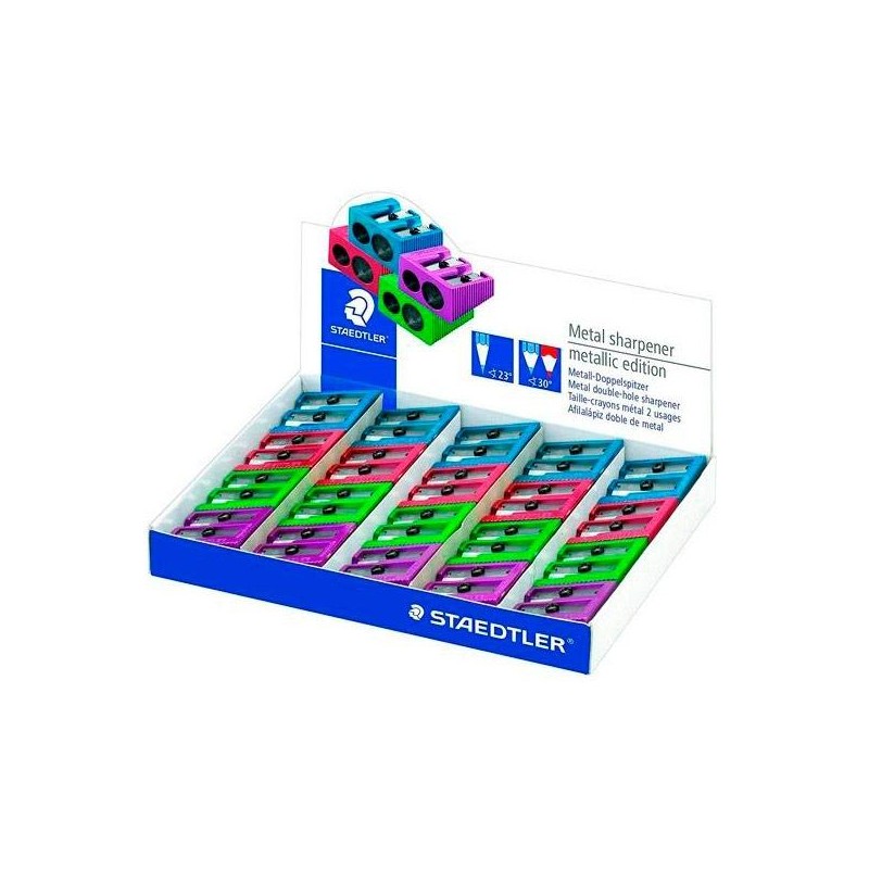 STAEDTLER AFILALÁPICES METÁLICO DOBLE C/SURTIDOS